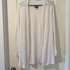 White cardigan